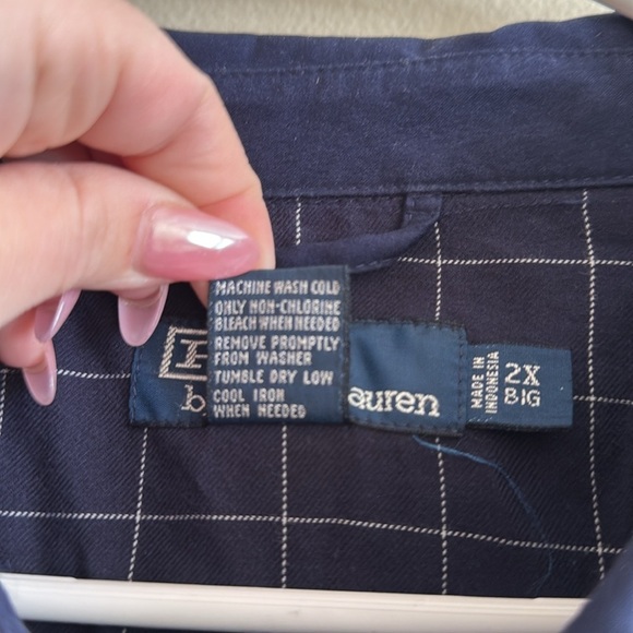 Polo Ralph Lauren Lightweight Windbreaker Jacket Refined Navy Zip Up Big/Tall - Picture 7 of 12